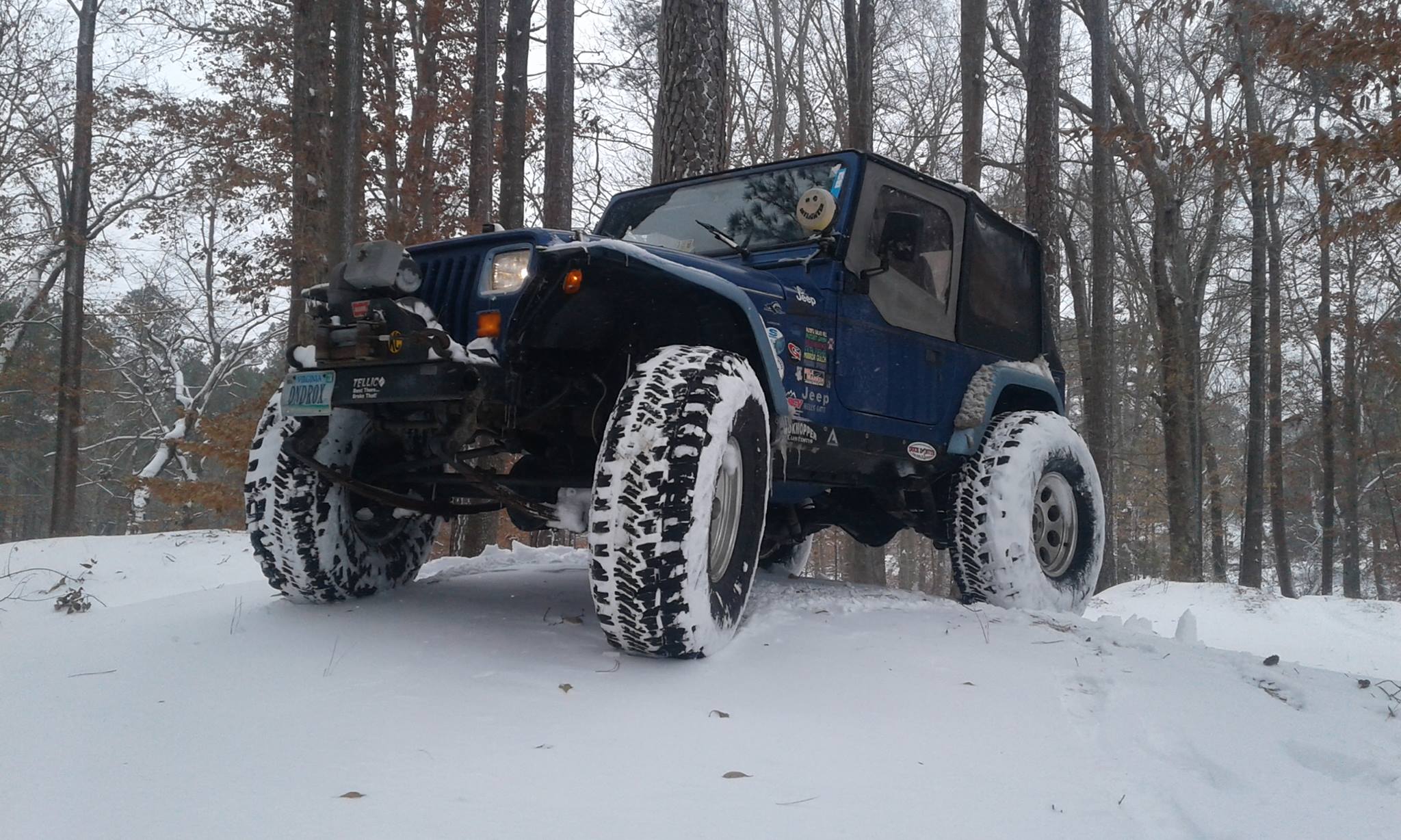 Tommy's 1996 Jeep Wrangler YJ in the snow
